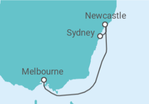 Itinerario del Crucero Mini Crucero: Costa de Hunter - Princess Cruises
