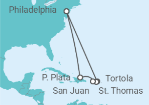 Itinerario del Crucero El Caribe: República Dominicana y Santo Tomás - NCL Norwegian Cruise Line