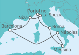 Itinerario del Crucero Francia y la Riviera Italiana - Celebrity Cruises