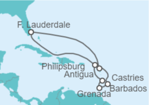 Itinerario del Crucero St. Maarten, Barbados, Antigua - Celebrity Cruises