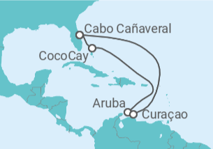 Itinerario del Crucero Aruba, Curaçao - Royal Caribbean