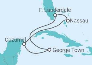 Itinerario del Crucero Bahamas, México, Islas Caimán - Celebrity Cruises