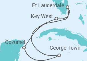 Itinerario del Crucero Estados Unidos, México, Islas Caimán - Celebrity Cruises