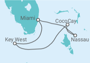 Itinerario del Crucero Estados Unidos y Bahamas - Celebrity Cruises