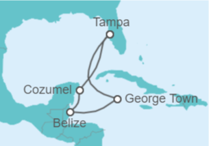 Itinerario del Crucero México, Belice - Celebrity Cruises