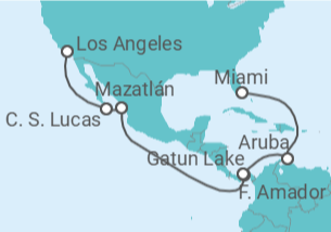 Itinerario del Crucero Canal de Panamá - Princess Cruises