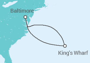 Itinerario del Crucero Bermudas - Royal Caribbean