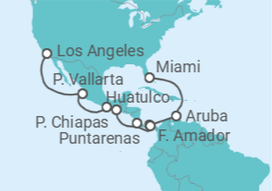 Itinerario del Crucero Canal de Panamá - Princess Cruises