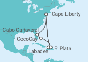 Itinerario del Crucero Caribe Oriental y Perfect Day - Royal Caribbean