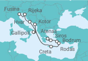 Itinerario del Crucero Un viaje de tierras legendarias, encantos costeros y esplendor ancestral - Explora Journeys