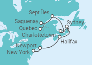 Itinerario del Crucero Un viaje por joyas de Norteamérica y puertos de una belleza resplandeciente - Explora Journeys
