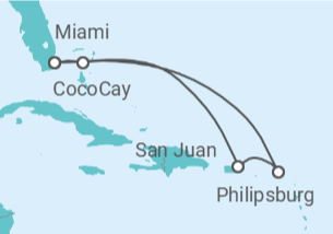 Itinerario del Crucero Bahamas, St.Thomas y St. Maarten - Celebrity Cruises