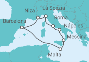 Itinerario del Crucero Malta, Italia, Francia - Con vuelos - Celebrity Cruises