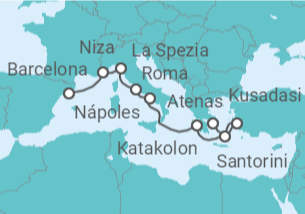 Itinerario del Crucero Italia, Turquía y Grecia - Con vuelos - Celebrity Cruises