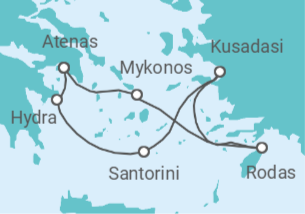 Itinerario del Crucero Grecia, Turquía - con vuelos - Celebrity Cruises