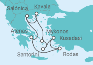 Itinerario del Crucero Grecia, Turquía - Con vuelos - Celebrity Cruises