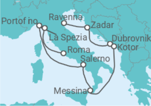Itinerario del Crucero Croacia, Montenegro, Italia - Celebrity Cruises