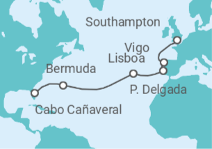 Itinerario del Crucero Desde Southampton a Orlando - Celebrity Cruises