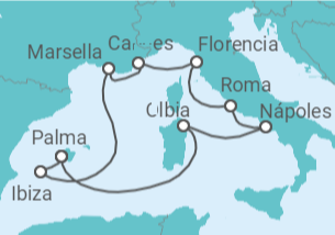 Itinerario del Crucero Lo más destacado del Mediterráneo en Mallorca - AIDA