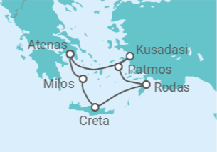 Itinerario del Crucero Turquía, Grecia - Ponant