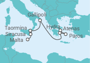 Itinerario del Crucero Italia - Ponant