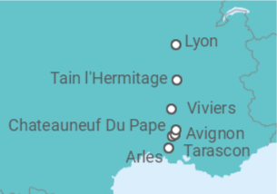Itinerario del Crucero Soirée en el sur de Francia - Riverside