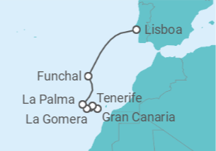 Itinerario del Crucero Islas Canarias - Ponant