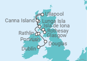 Itinerario del Crucero Desde Dublín (Irlanda) a Glasgow (Escocia) - Ponant
