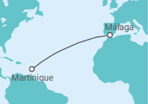 Itinerario del Crucero Martinica - Ponant