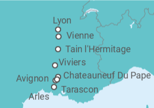 Itinerario del Crucero Surcando el Ródano - Riverside