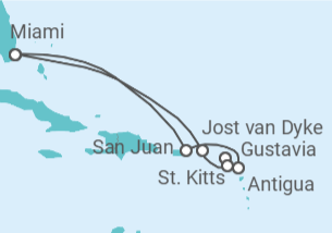 Itinerario del Crucero Rica historia colonial - Silversea