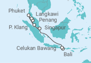 Itinerario del Crucero Malasia, Tailandia - Celebrity Cruises