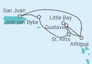 Itinerario del Crucero Guadalupe, Antigua Y Barbuda - Silversea