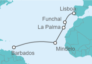 Itinerario del Crucero Islas Canarias - Silversea