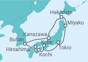 Itinerario del Crucero Japón, Corea Del Sur - Silversea