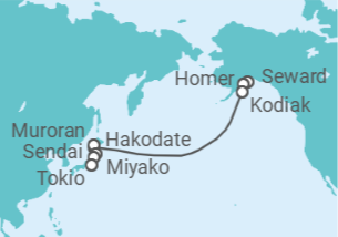 Itinerario del Crucero Japón - Silversea