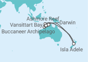 Itinerario del Crucero Australia - Silversea