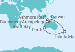 Itinerario del Crucero Australia - Silversea