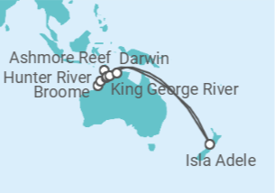Itinerario del Crucero Australia - Silversea