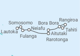 Itinerario del Crucero Polinesia Francesa - Silversea