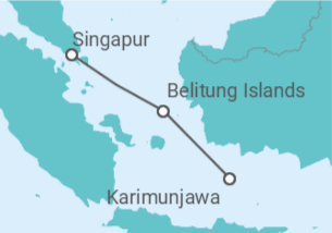 Itinerario del Crucero Singapur - Silversea