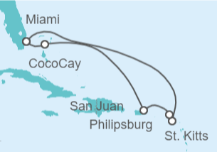 Itinerario del Crucero Saint Maarten, Puerto Rico - Con vuelos - Royal Caribbean