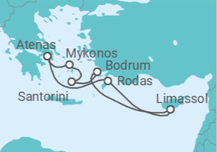 Itinerario del Crucero Islas Griegas y Chipre - Con vuelos - Royal Caribbean