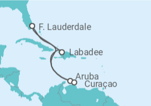 Itinerario del Crucero Aruba, Curaçao - Con vuelos - Royal Caribbean