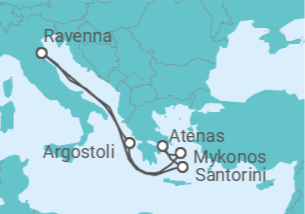 Itinerario del Crucero Grecia - Con vuelos - Royal Caribbean