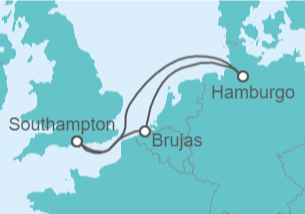 Itinerario del Crucero Alemania, Bélgica - Con vuelos - Royal Caribbean