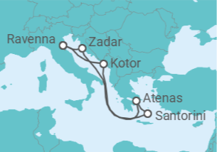 Itinerario del Crucero Grecia y el Adriático - Con vuelos - Royal Caribbean