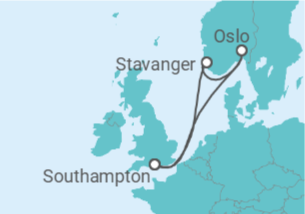 Itinerario del Crucero Noruega - Con vuelos - Royal Caribbean