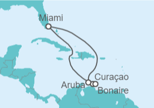 Itinerario del Crucero Curaçao, Bonaire, San Eustaquio y Saba, Aruba - Carnival Cruise Line