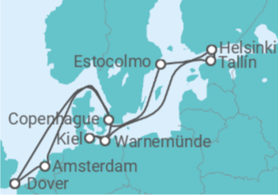 Itinerario del Crucero Capitales del Norte - Carnival Cruise Line